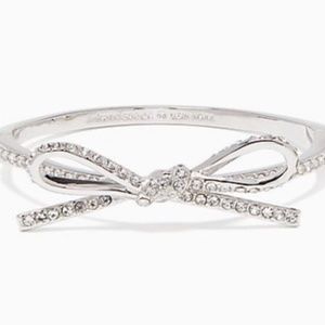 Kate Spade Bow Bracelet - Silver with Rhinestones